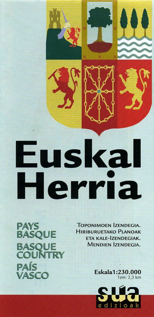 Knjiga Mapa de Euskal Herria 1:230.000 SUA