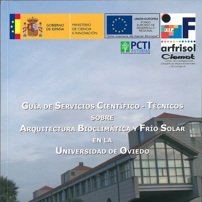 Knjiga Guía de Servicios Científico-Técnicos sobre Arquitectura Bioclimática y Frío Solar en la Universidad 