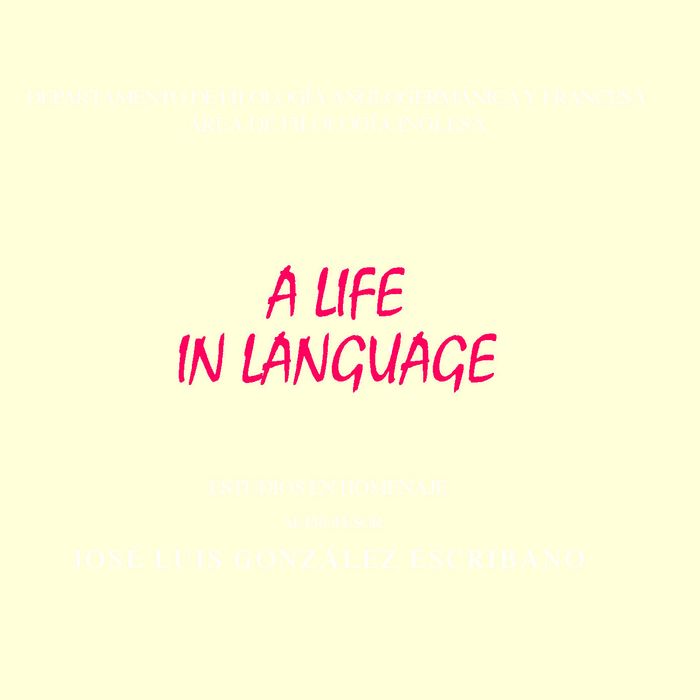 Knjiga A Life in Language 