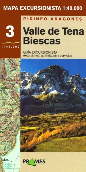 Kniha MAPA EXCURSIONISTA VALLE DE TENA-BIESCAS COSCULLUELA TOBARíAS