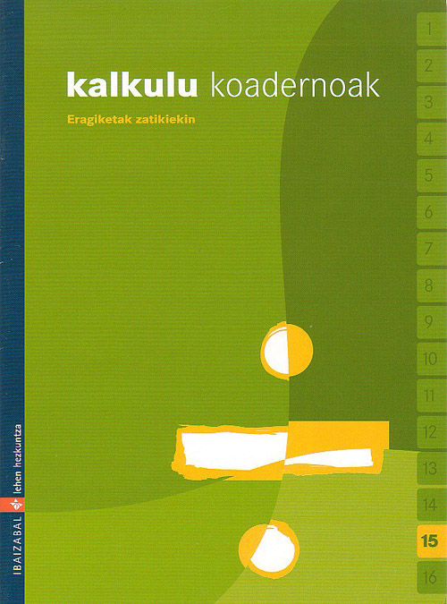 Knjiga Kalkulu koadernoak 15 Súcar Sánchez