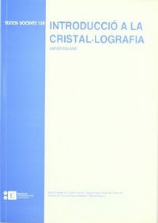 Kniha Introducció a la cristal·lografia Solans Huguet