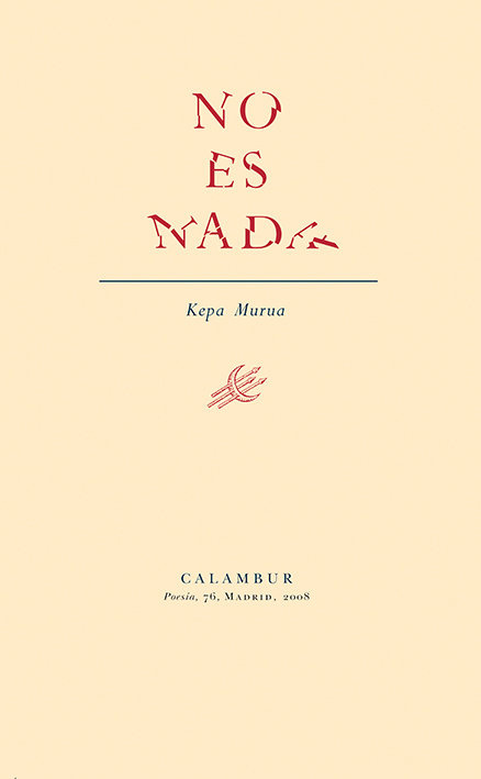 Knjiga No es nada Murua