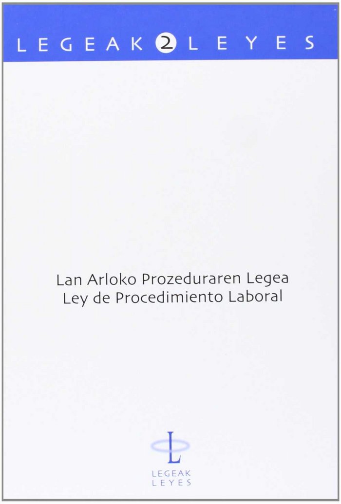 Carte Lan Arloko Prozeduraren Legea - Ley de Procedimiento Laboral BIURRUN MANCISIDOR