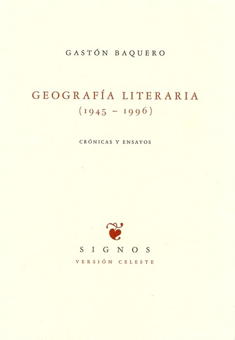 Kniha GEOGRAFÍA LITERARIA (1945-1996) BAQUERO