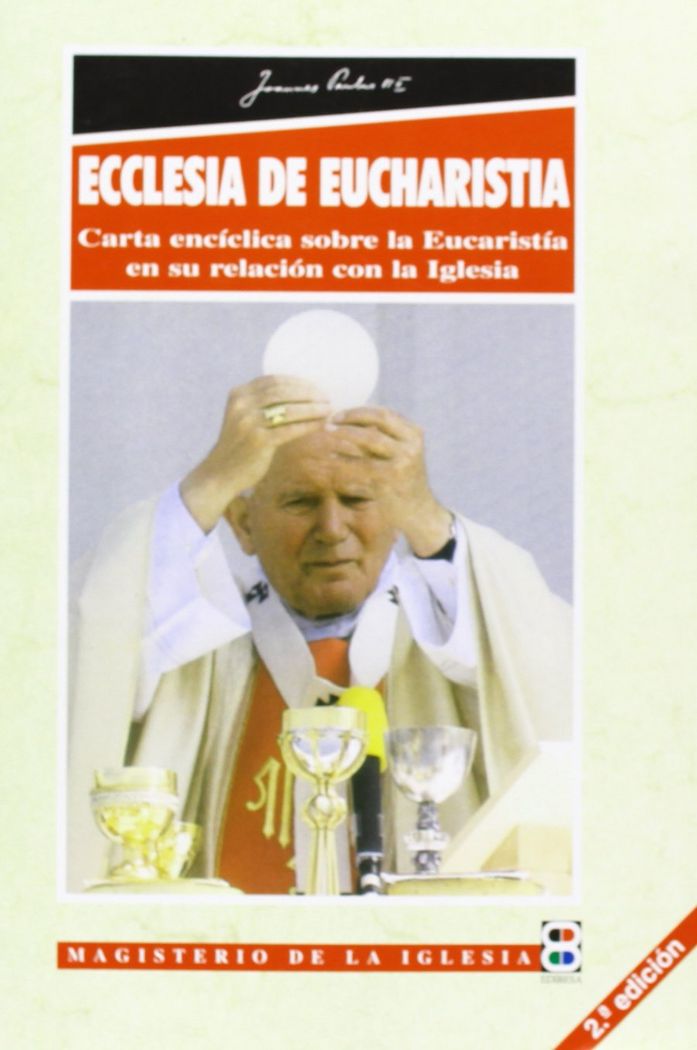 Knjiga Ecclesia de Eucharistia Juan Pablo II
