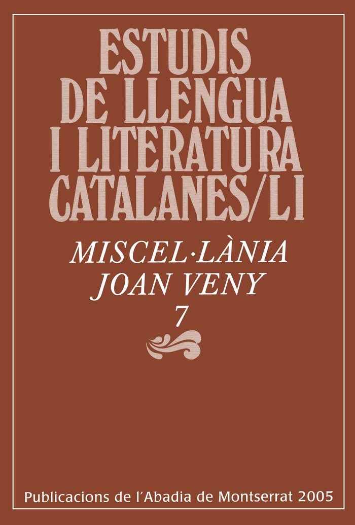 Knjiga Miscel·lània Joan Veny 7 