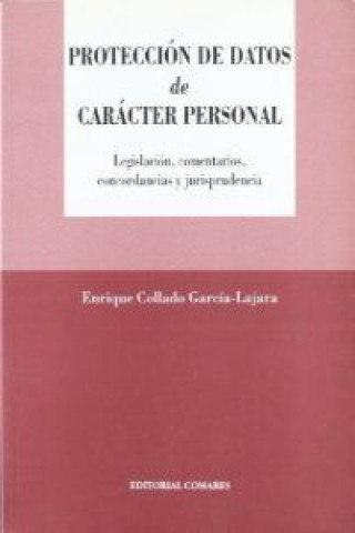 Книга PROTECCION DE DATOS DE CARACTER PE COLLADO GARCIA-LAJARA