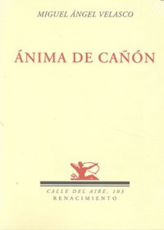 Kniha Ánima de cañón Velasco