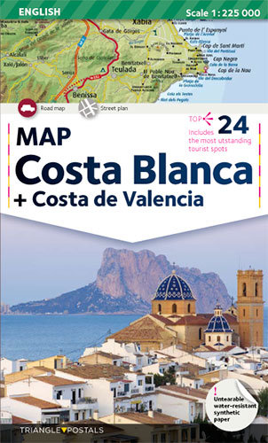 Carte Costa Blanca, mapa 