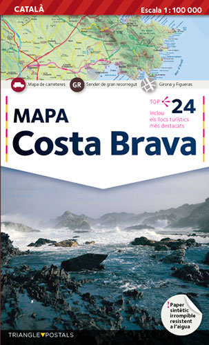 Libro Costa Brava, mapa 