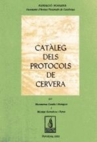 Kniha Catàleg dels protocols de Cervera Canela