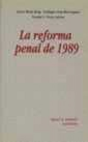 Knjiga La reforma penal de 1989 Javier Boix Reig