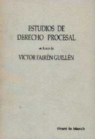 Knjiga Estudios de derecho procesal 