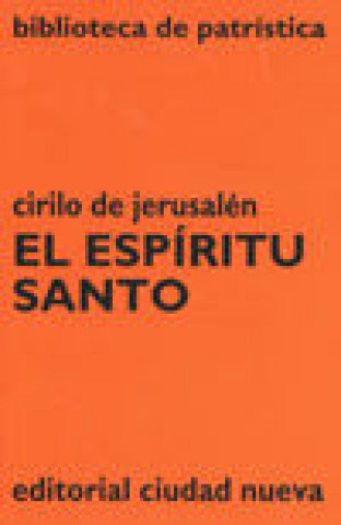 Knjiga El Espíritu Santo Cirilo de Jerusalén