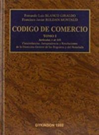 Livro Código de comercio. (T.1) BLANCO GIRALDO