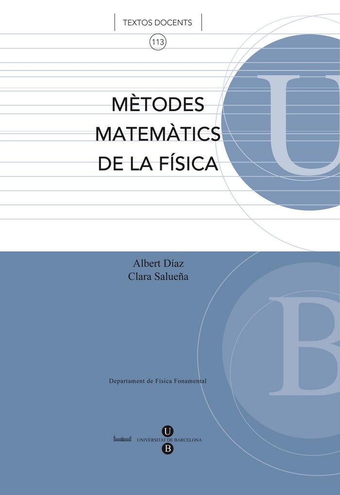Carte Mètodes matemàtics de la física Díaz Guilera