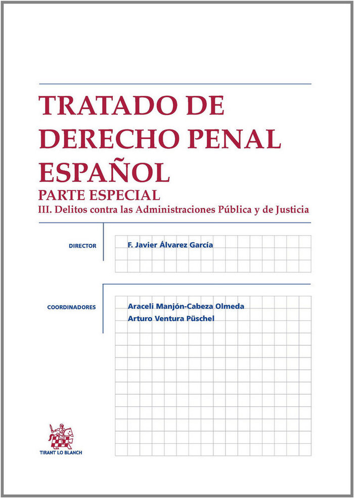 Kniha Tratado de derecho penal español ALVAREZ GARCIA