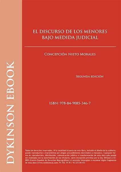 Kniha Discurso de los menores bajo medida judicial Nieto Morales
