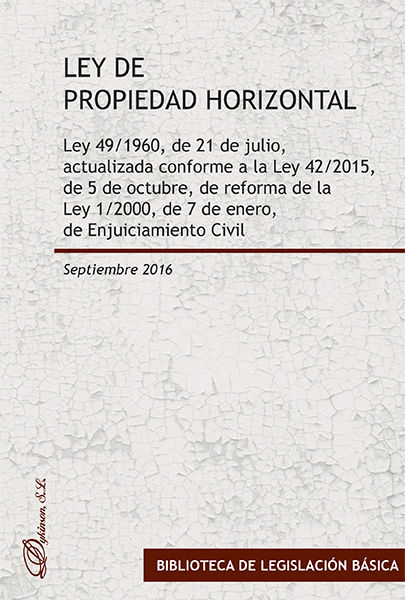 Knjiga Ley de Propiedad Horizontal DYKINSON