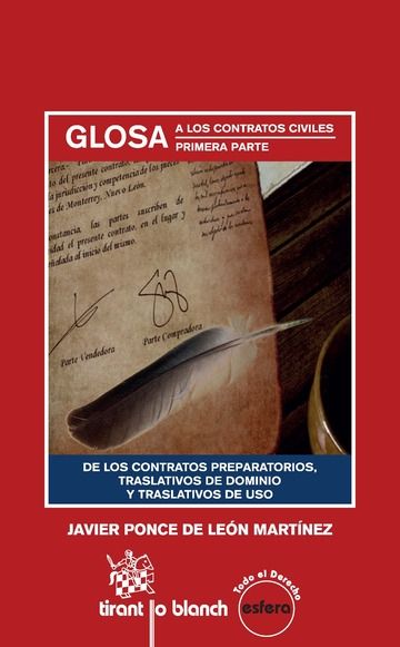Carte Glosa a los Contratos Civiles Primera Parte Ponce de León Martínez