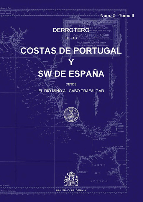 Kniha Derrotero de las costas de Portugal y SW de España desde el río Miño al cabo Trafalgar 