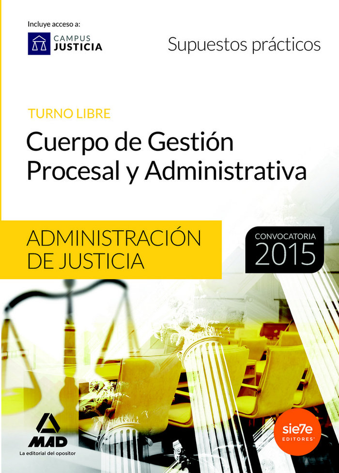 Kniha Cuerpo de Gestión Procesal y Administrativa de la Administración de Justicia (turno libre). Supuesto RODRIGUEZ RIVERA