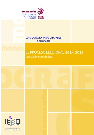 Kniha El Proceso Electoral 2014-2015 una Visión Desde lo Local Vado Grajales