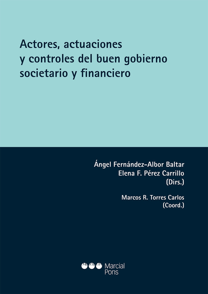 Kniha Actores, actuaciones y controles del buen gobierno societario y financiero 