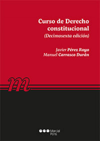 Kniha Curso de derecho constitucional Pérez Royo