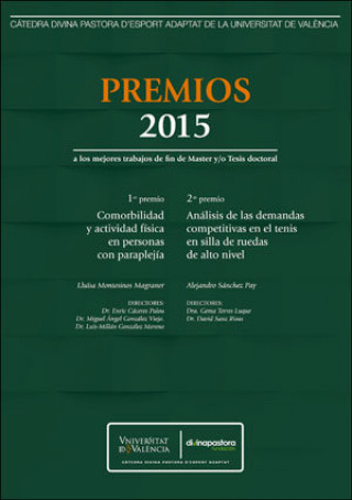 Kniha Premios 2015 a los mejores trabajos de fin de Master y/o Tesis doctoral Montesinos Magraner