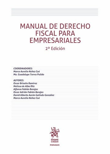 Carte Manual de Derecho Fiscal Para Empresariales Núñez Cué