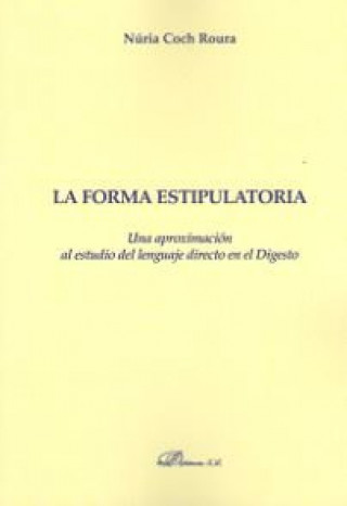 Buch La forma estipulatoria Coch Roura