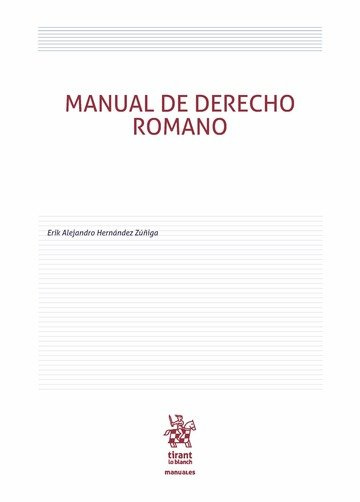 Βιβλίο Manual de Derecho Romano Hernández Zúñiga