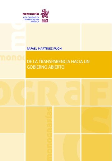 Kniha De la Transparencia Hacia un Gobierno Abierto Martínez Puón