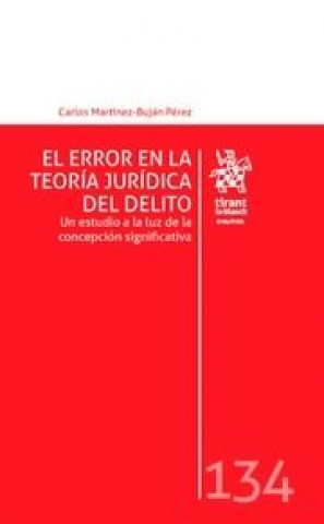 Knjiga El Error en la Teoría Jurídica del Delito Martínez-Bujan Pérez