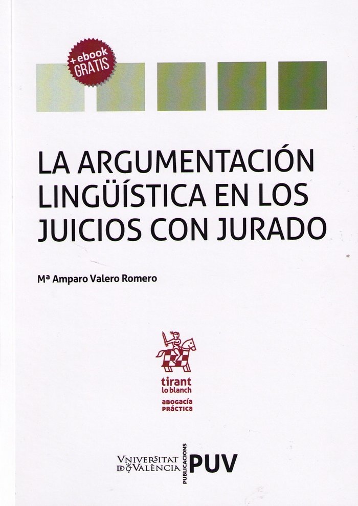 Kniha La argumentación lingüística en los juicios con jurado. Valero Romero