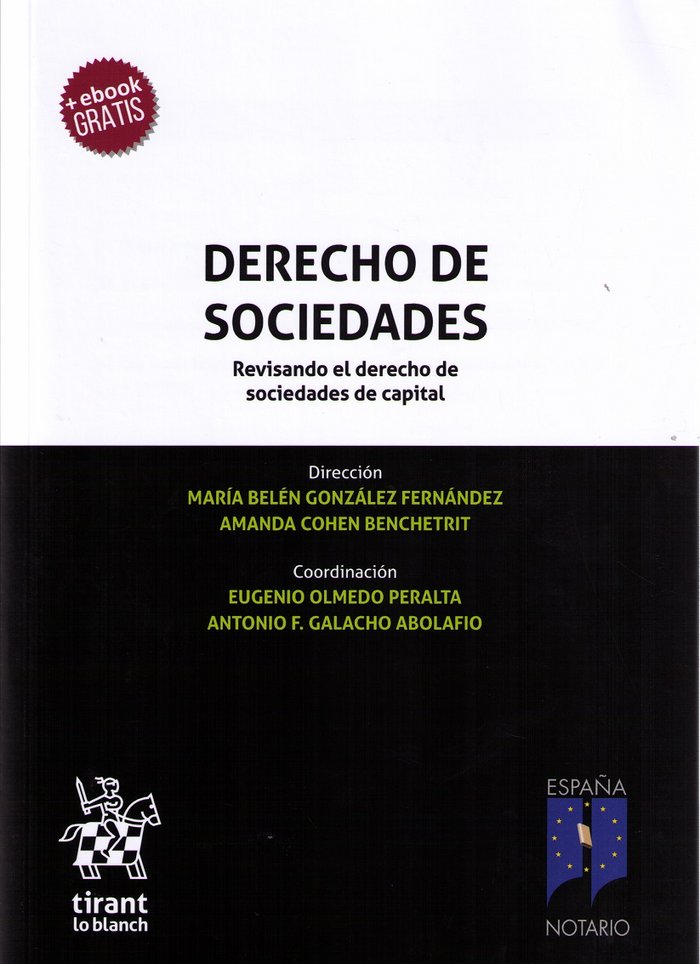 Book Derecho de Sociedades. Revisando el derecho de sociedades de capital González Fernández