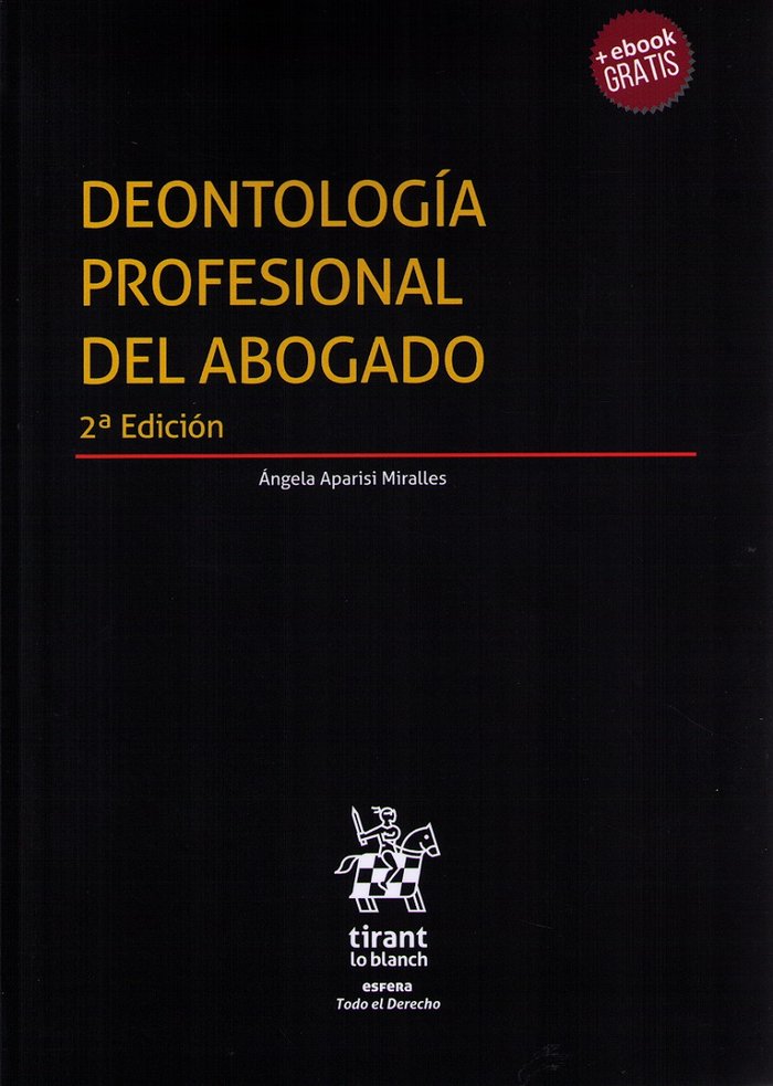 Книга Deontología Profesional del Abogado 2ª Edición 2018 APARISI MIRALLES