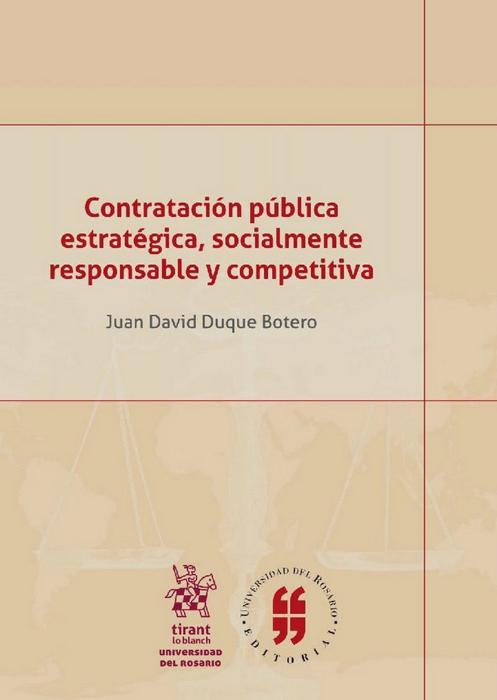Книга Contratación pública estratégica, socialmente responsable y competitiva Duque Botero