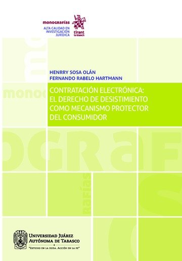 Kniha Contratación electrónica: el derecho de desistimiento como mecanismo protector del consumidor Sosa Olán