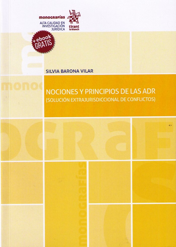 Kniha Nociones y principios de las ADR Barona Vilar