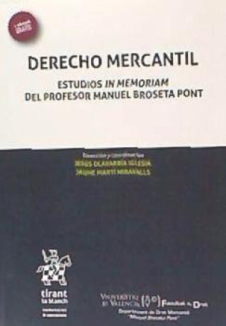 Knjiga Derecho mercantil Olavarría Iglesia