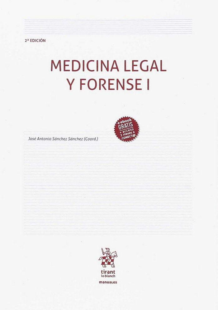 Книга Medicina Legal y Forense I 2ª Edición 2018 Sánchez Sánchez