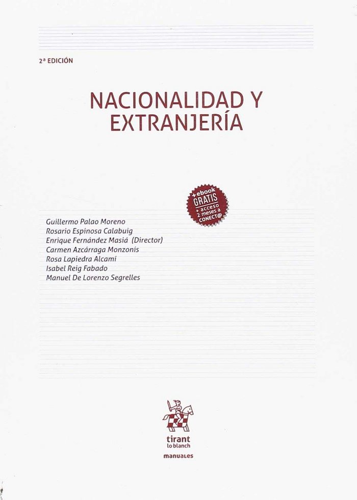 Könyv Nacionalidad y Extranjería 2ª Edición 2018 PALAO MORENO