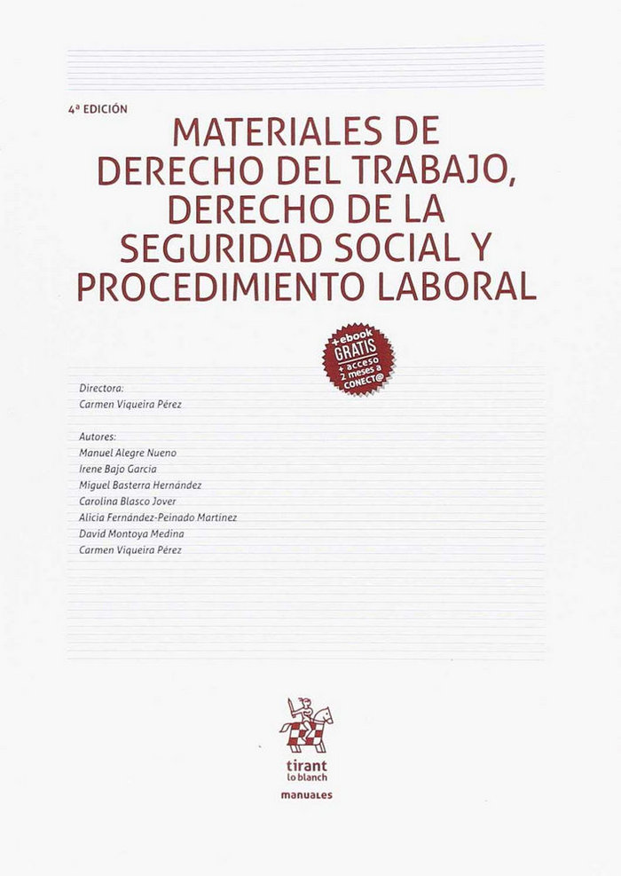 Carte Materiales de Derecho del Trabajo, Derecho de la Seguridad Social y Procedimiento Laboral 4. ª Edici Viqueira Pérez