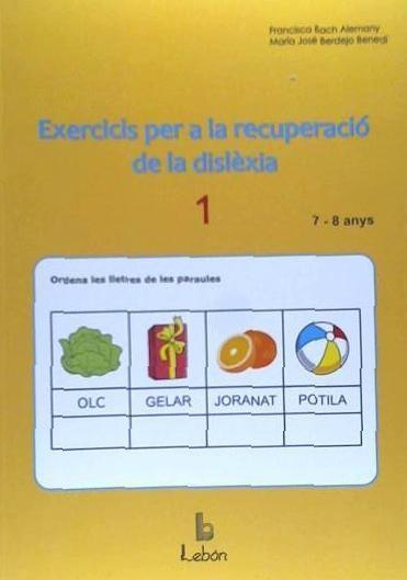 Kniha Exercicis per a la recuperació de la dislèxia-1 BACH ALEMANY