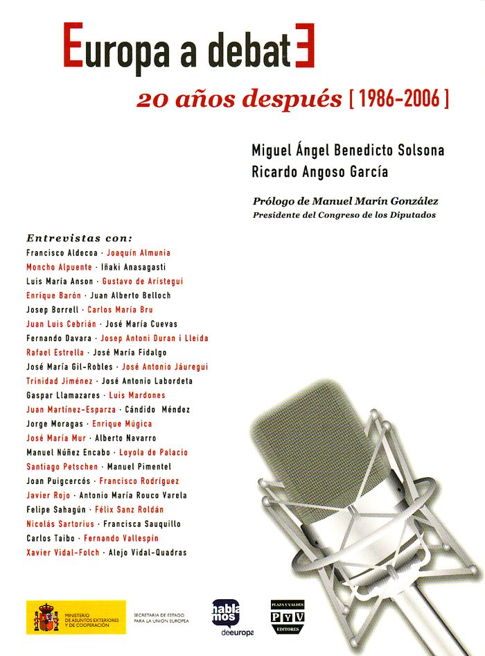 Knjiga EUROPA A DEBATE Benedicto Solsona