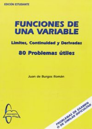 Knjiga Funciones de una variable BURGOS