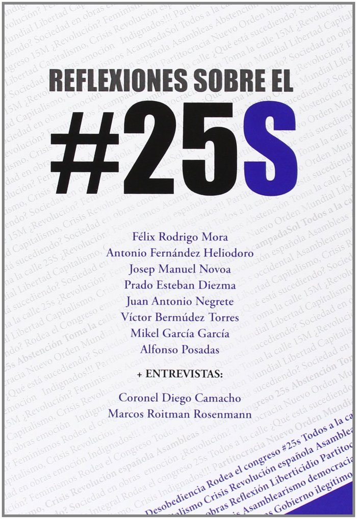 Könyv REFLEXIONES SOBRE EL #25S RODRIGO MORA